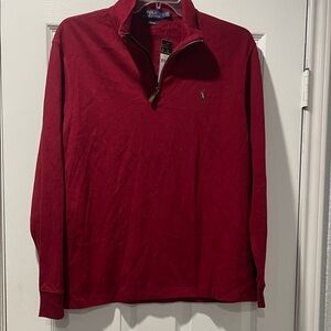 Polo Ralph Lauren Red Quarter-Zip Pullover